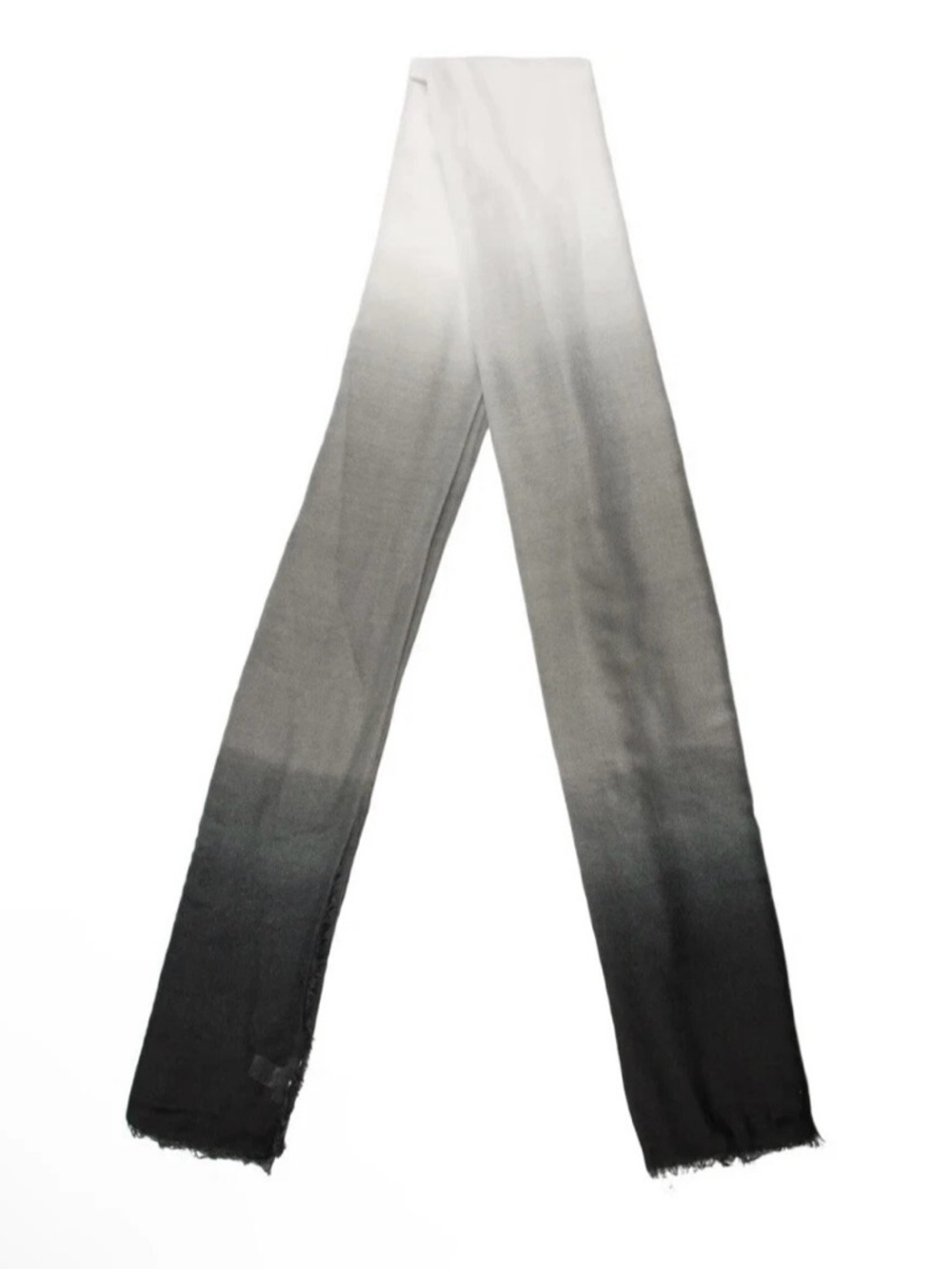 Carla Cushnie Ombre Gray to Black Lightweight Scarf